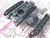 1/87 (HO) British Crusader Mk III Medium Tank 3d printed 3d render showing product parts