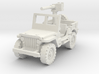 Jeep Willys 50 cal (window up) 1/72 3d printed 
