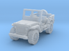Jeep Willys (window up) 1/220 3d printed 