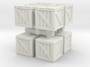 Wood crate prop (x8) 1/200 3d printed 