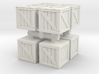 Wood crate prop (x8) 1/220 3d printed 