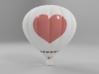 Hot Air Balloon with Heart (Unpainted) 3d printed 