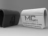 MC-Networks Logo Corporate Webcam Security Cover 3d printed Render of webcam covers black and white