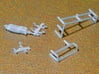 HO KC (Combined K Brake) Air Brake System Kit 3d printed Next, cut the sprues next to each component. Press your blade against a cutting surface whenever possible-- or use sprue clippers.  Whatever's left over can make cool scrap parts!