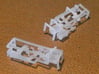 HO KD (Split K Brake) Air Brake System Kit 3d printed The parts are protected in large cage-like sprues. The best way to begin removing the parts is to cut the main cage sprue into its individual brake system sprues.