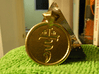 Azophiaios pendant seal 3d printed Raw Brass Azophiaios Front