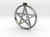 Light up pentacle necklace (front) 3d printed 