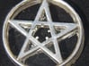 Light up pentacle necklace (front) 3d printed As you will get it