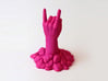 Zombie Hand raising the horns from the ground 3d printed 
