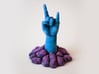Zombie Hand raising the horns - Sandstone 3d printed 