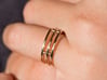 Minimalist Triple Band Ring Size 6 3d printed 