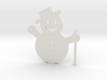 Snowman Tree Ornament 3d printed 