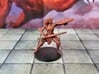 Female Eladrin Fighter Performing a Shield Bash 3d printed 