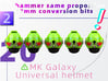 MK Galaxy Universal helmet Model 2 3d printed 