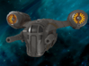 Razor Patrol Ship Sci-Fi Miniature, 5cm version 3d printed 