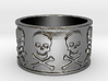 12 Skull and crossbones Ring Size 7.5 3d printed 