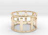 15 Cross Open Ring Size 7.5 3d printed 