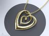 Double Hearts Pendant ver.2 3d printed 