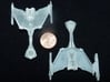 Klingon D6 1/3788 Attack Wing 3d printed 1/3400 version, Smooth Fine Detail Plastic