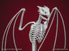Horned Wyvern Skeleton Perched 3d printed 