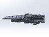HALO. UNSC Halberd Class Destroyer 1:3000 3d printed 