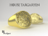 Size 12 Targaryen Ring 3d printed 