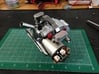 FA10002 Engine Exhaust for Tamiya Wild One, FAV 3d printed Exhaust painted and fitted to a Tamiya Wild One Gearbox, engine part sold separately.