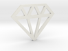 Abstract Diamond Pendant 3d printed 