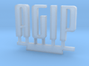 Z Scale Agip Logo 1:220 3d printed 