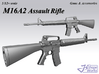 1/9 M16A2 Assault Rifle 3d printed 