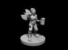 Dwarf Female Fighter Drunk & Angry 3d printed 