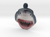 Shark Face Pendant (double-sided) 3d printed 