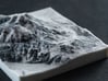 Crested Butte in Winter, Colorado, USA, 1:50000 3d printed 