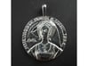 Anne Boleyn Pendant  3d printed polished silver