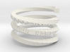 Napkin ring - Block helix 3d printed 