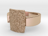 Dainty Squared Rugged Ring 3d printed 