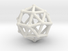Snub cube (chiral) 3d printed 
