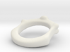 Skull and Bone Ring aprox size 11 3d printed 