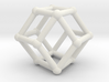 Rhombic dodecahedron 3d printed 