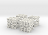 4 Springy Cubes 3d printed 