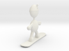 Snowboarder pendant charm 3d printed 