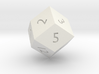 Rhombic 12-sided die 3d printed 
