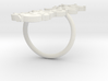 Olive Branch Ring 3d printed 
