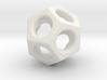 Dodecahedron - thick web 3d printed 