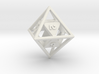 "Open" d8 - Eight-sided die 3d printed 