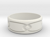 Ring ellipse 3d printed 