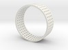Grid ring 3d printed 