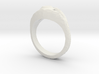 Ring with mock diamond 3d printed 