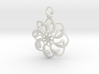Twisted earring... or pendant 3d printed 
