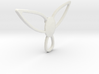 Winged pendant 3d printed 